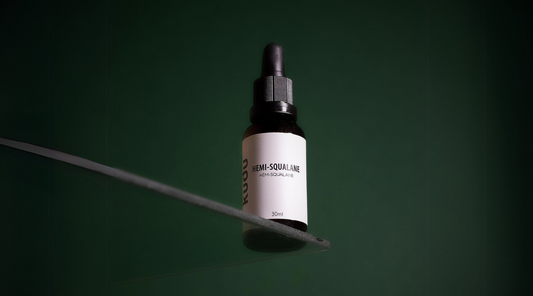 A bottle of hemi-squalane - KUDU COSMETICA